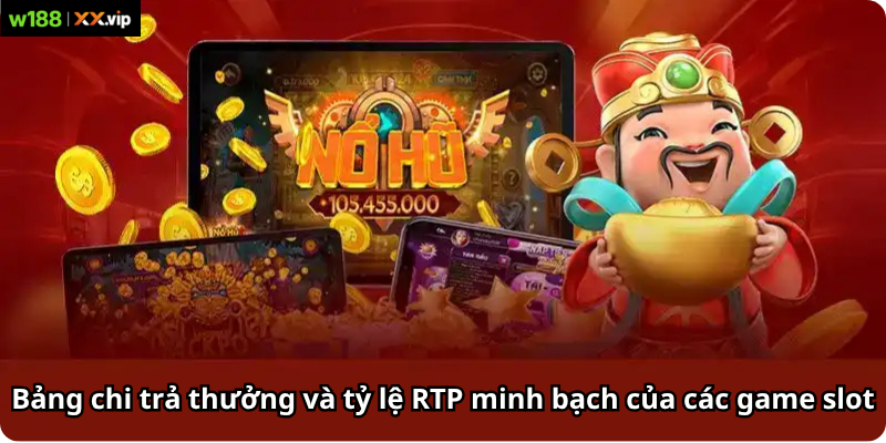 Bảng chi trả thưởng và tỷ lệ RTP minh bạch của các game slot